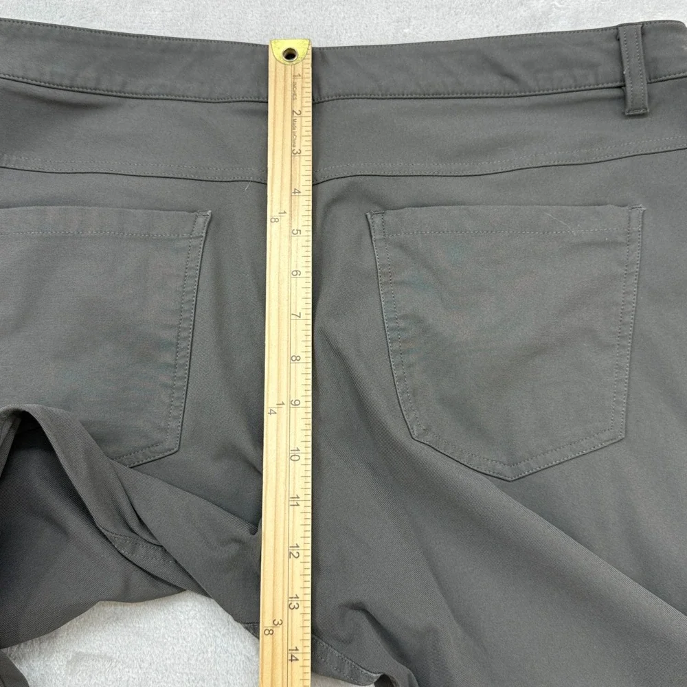 Lululemon ABC Slim Pant Mens 36x32 Grey Warpstreme Chino Performance Stretch